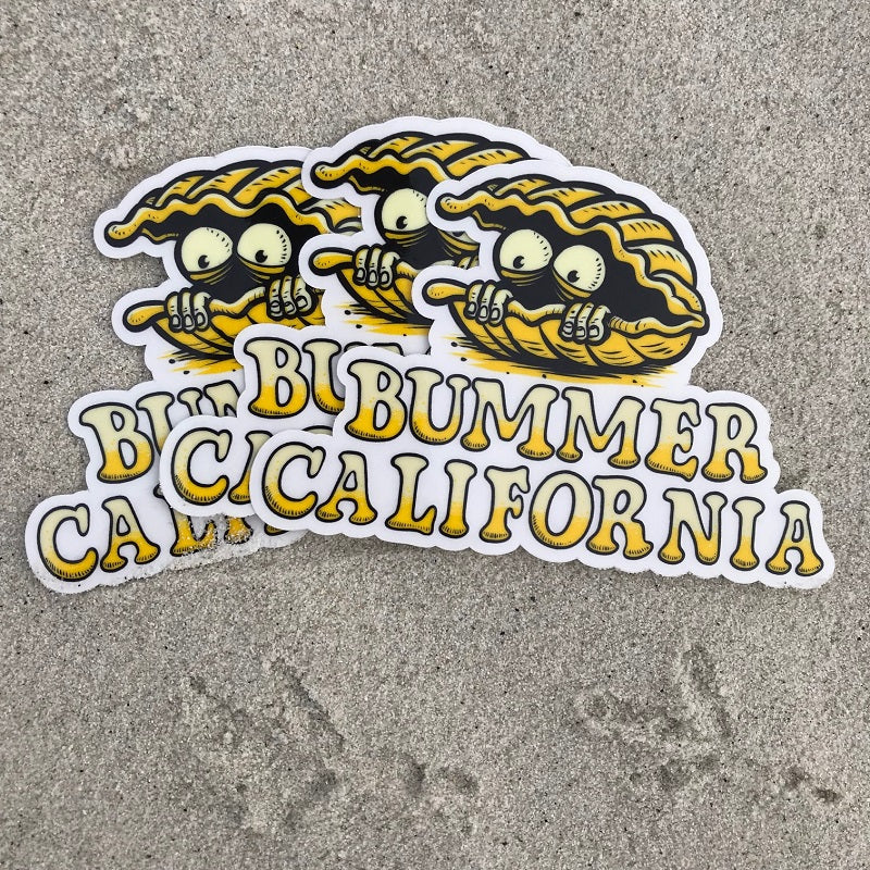 BUMMER CALIFORNIA CLAM STICKER
